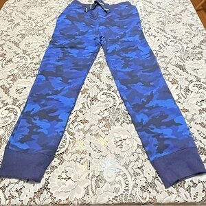 Spotted Zebra Boys Camo Pants Blue - Medium